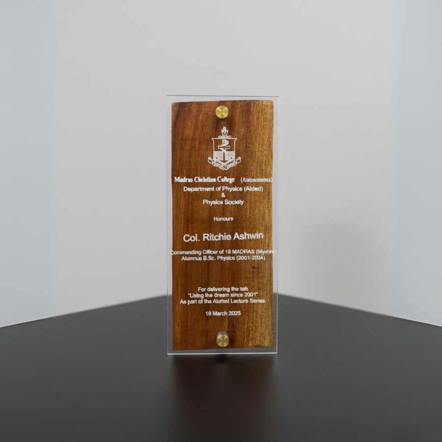 Premium Wooden & Acrylic Plaque Award