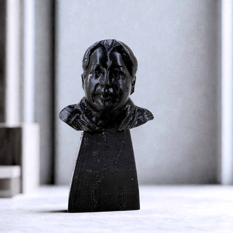 Elegant Black Resin Bust Sculpture – Classic Artistic Home & Office Décor