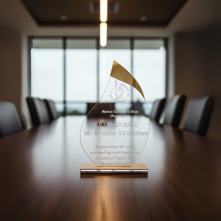 Crystal Flame Recognition Trophy